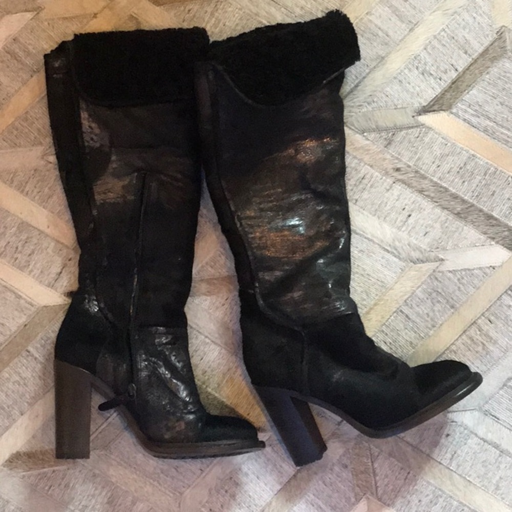Never worn Ugg Collection  tall boots with heel